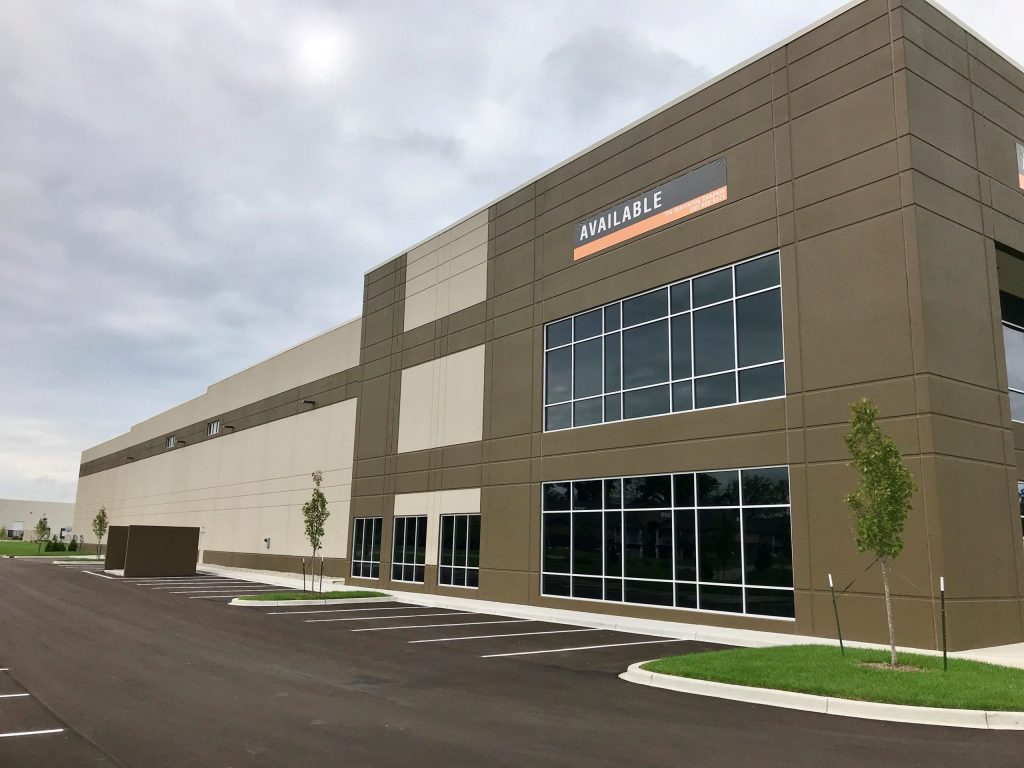 Fern Valley Commerce Center with available sign on side of building