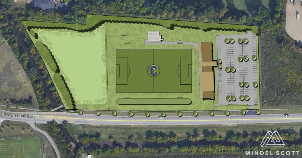 Rendering of Louisville Collegiate School Athletic Facility